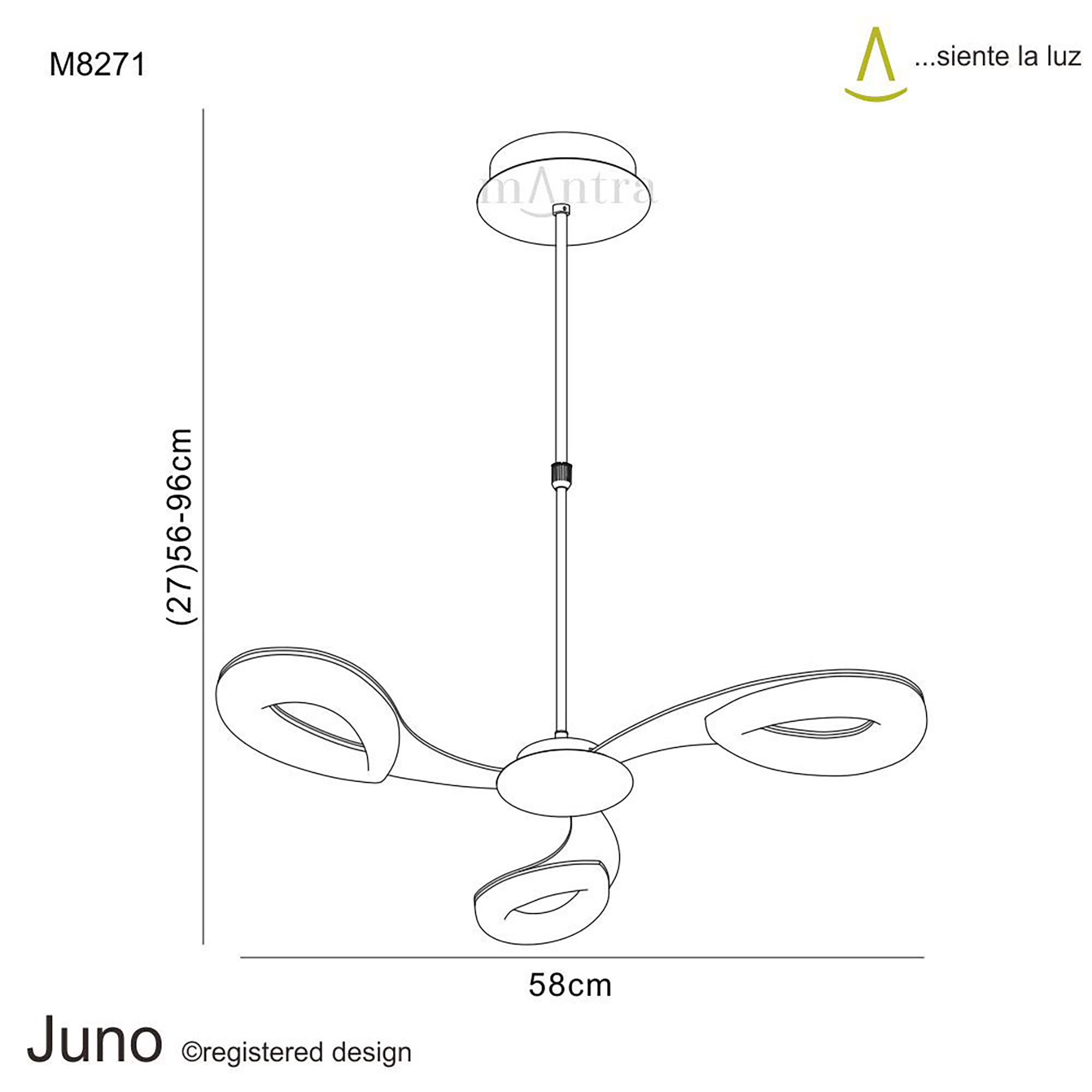 Juno Satin Gold Ceiling Lights Mantra Fusion Multi Arm Fittings